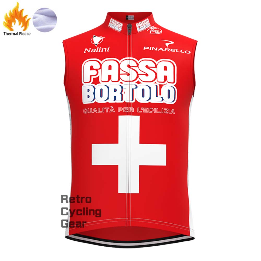 FASSA BORTOLO Fleece Retro Cycling Vest