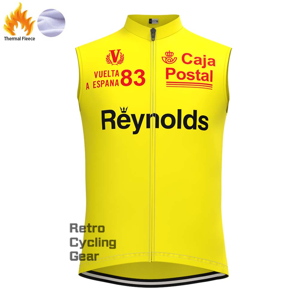 1983s yellow Reynolds Fleece Retro Long Cycling Kits