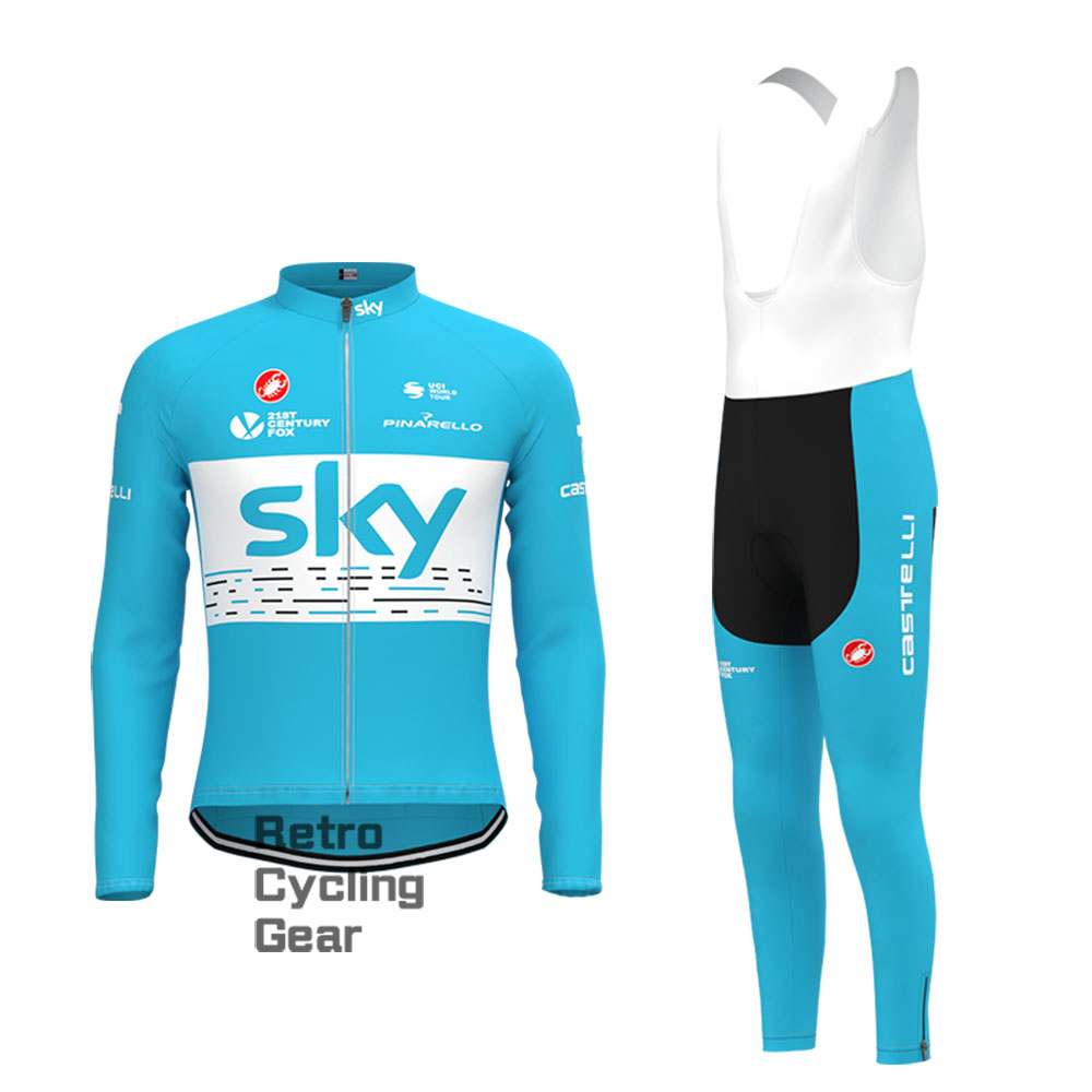 2018 blue sky Retro Short Sleeve Cycling Kits