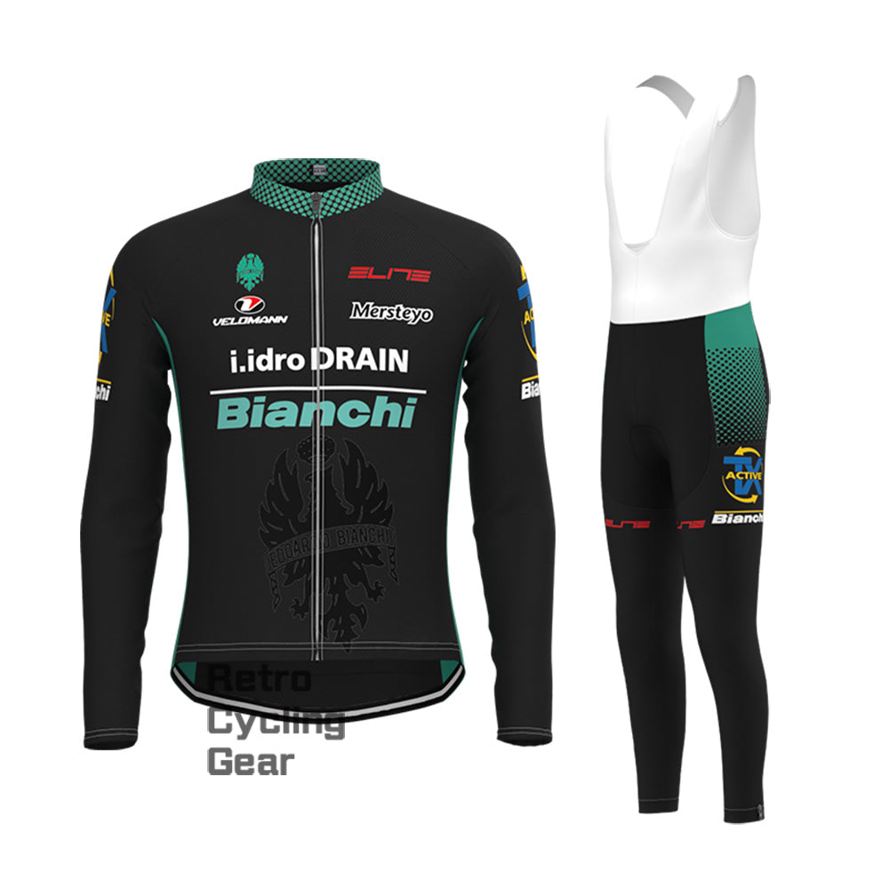 black  Bianchi Short Sleeve Cycling Kits