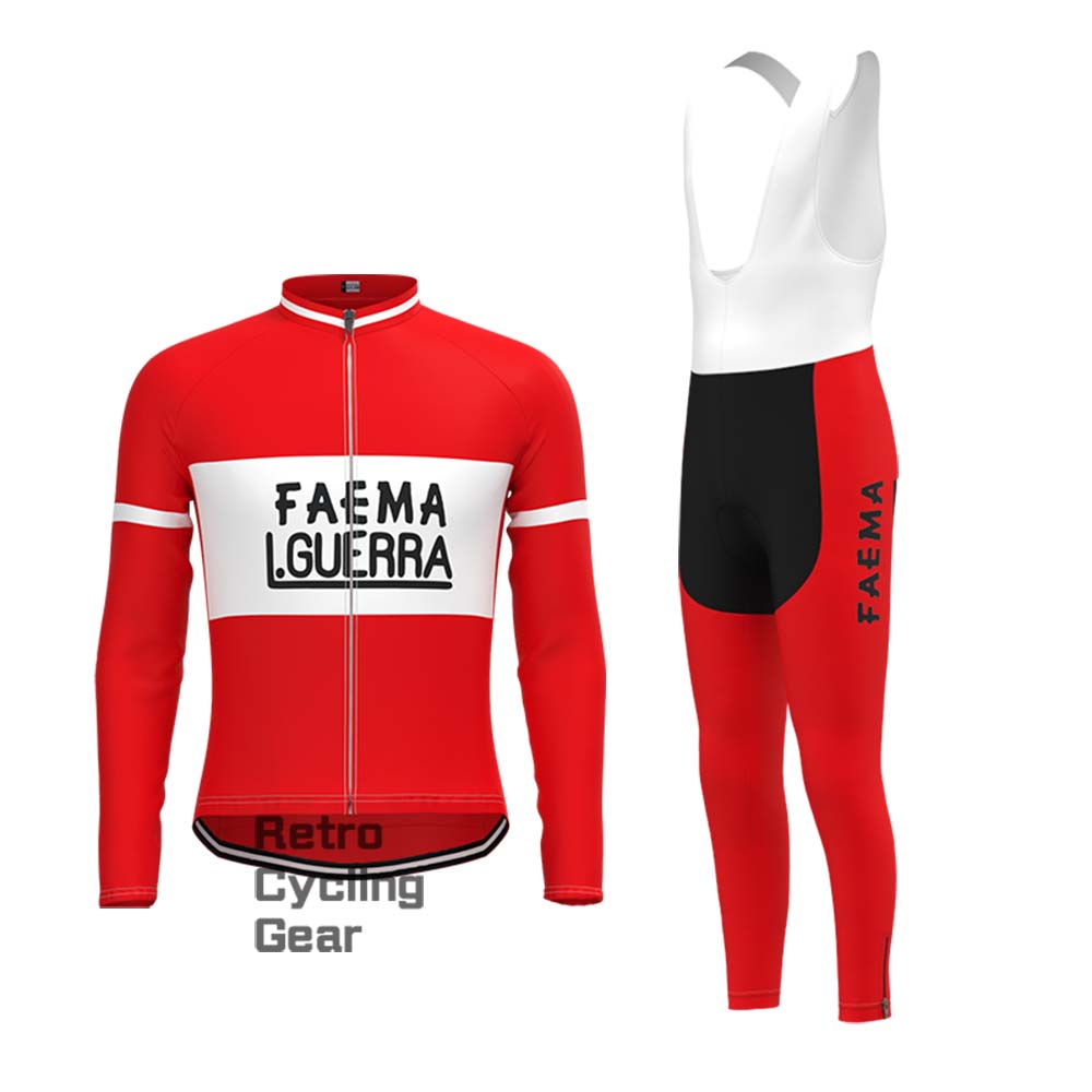 Red FAEMA Retro Short Sleeve Cycling Kits