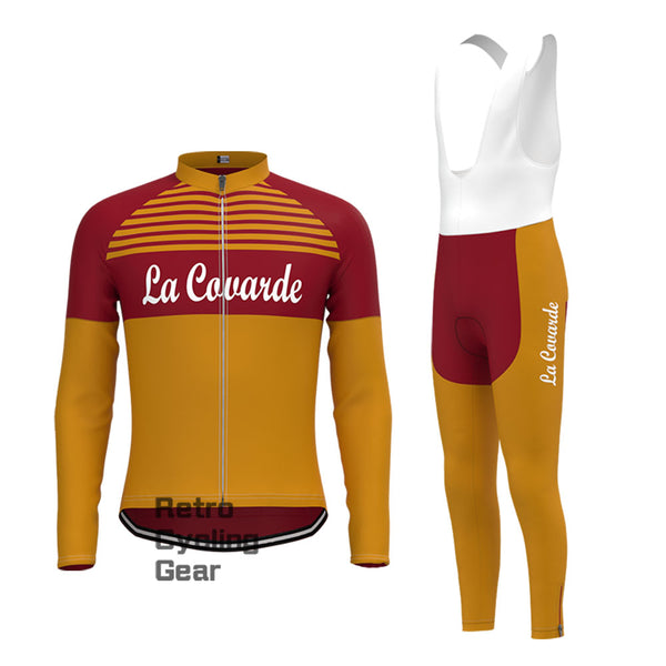 La Caualde Retro Long Sleeve Cycling Kits