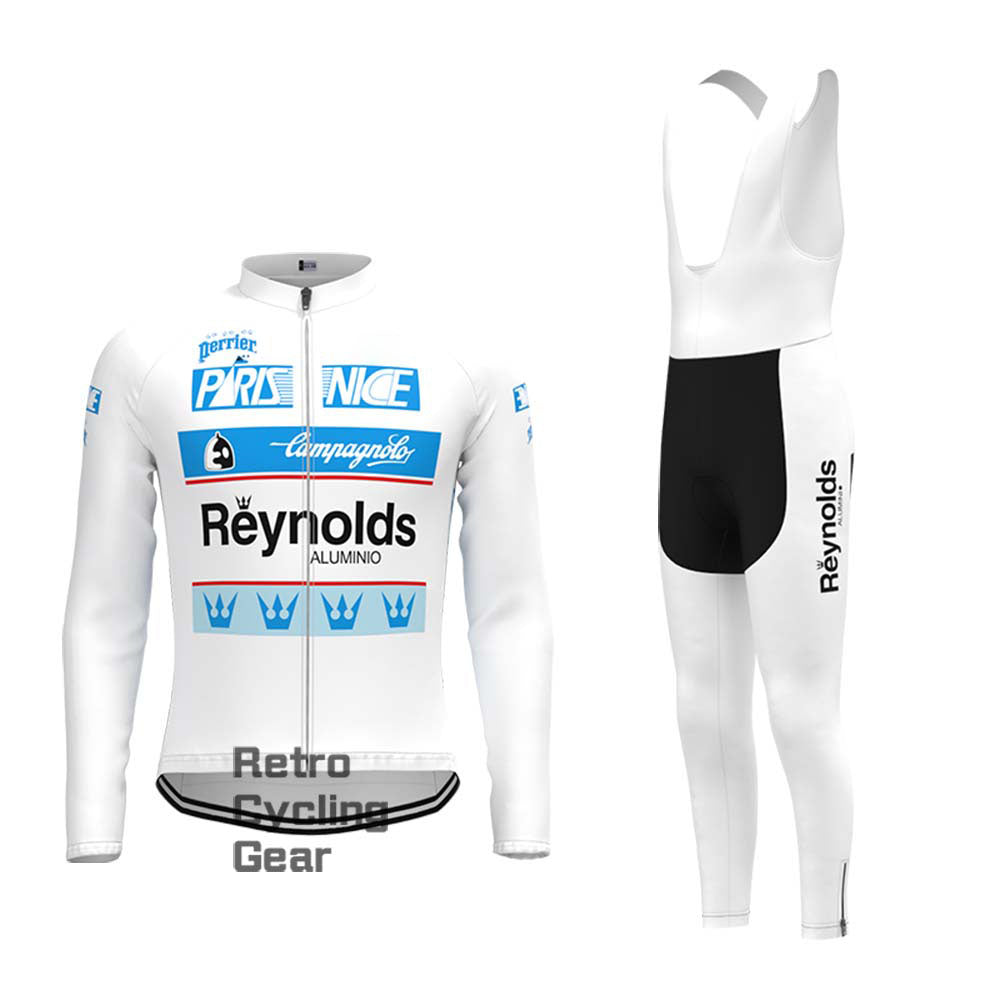 white Reynolds Retro Short Sleeve Cycling Kits