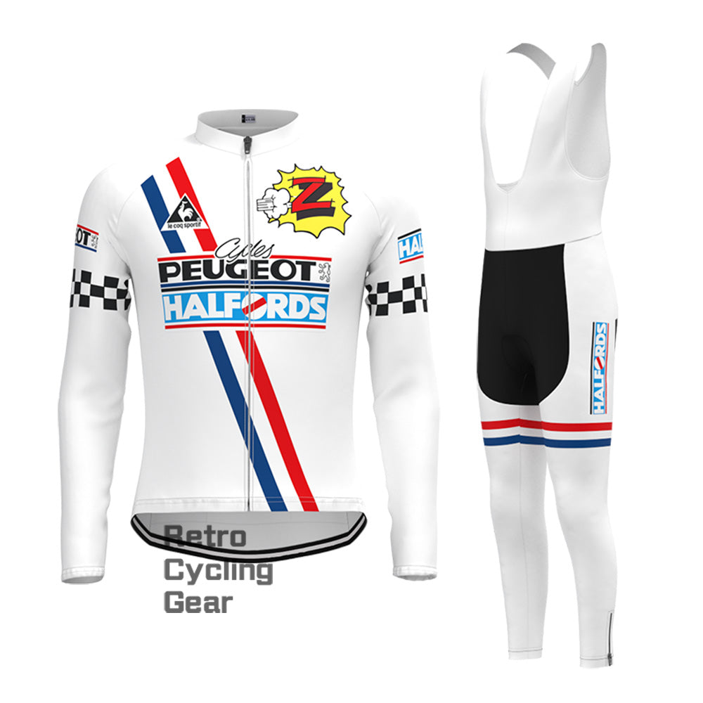 PEUGEOT Halfords Retro Short Sleeve Cycling Kits