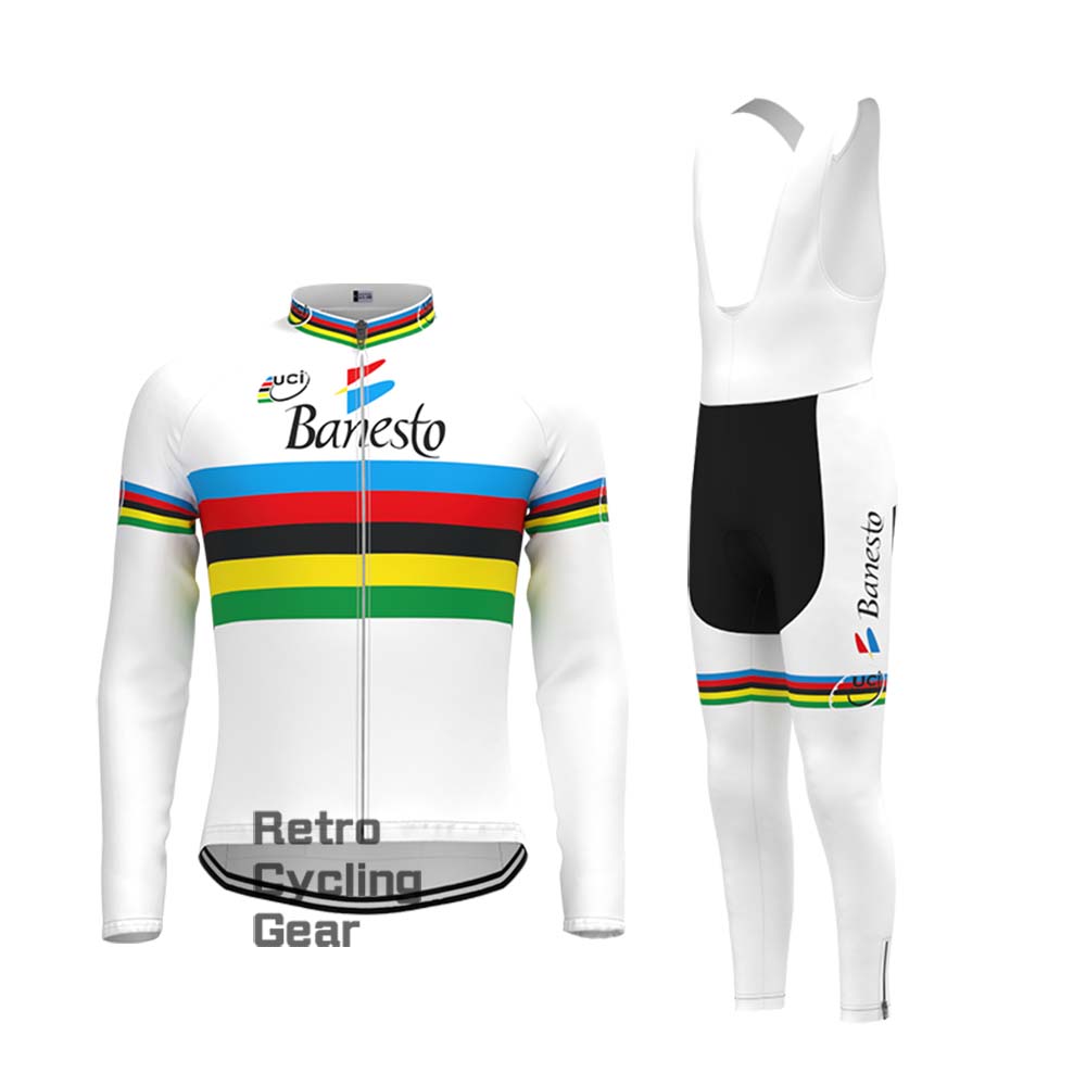 Streak Banesto Retro Long Sleeve Cycling Kits