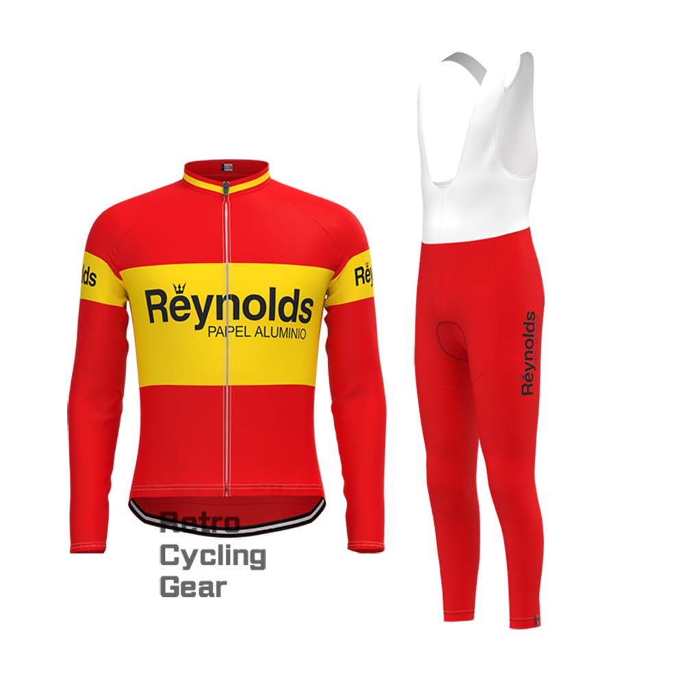 1980s red Reynolds Retro Short Sleeve Cycling Kits