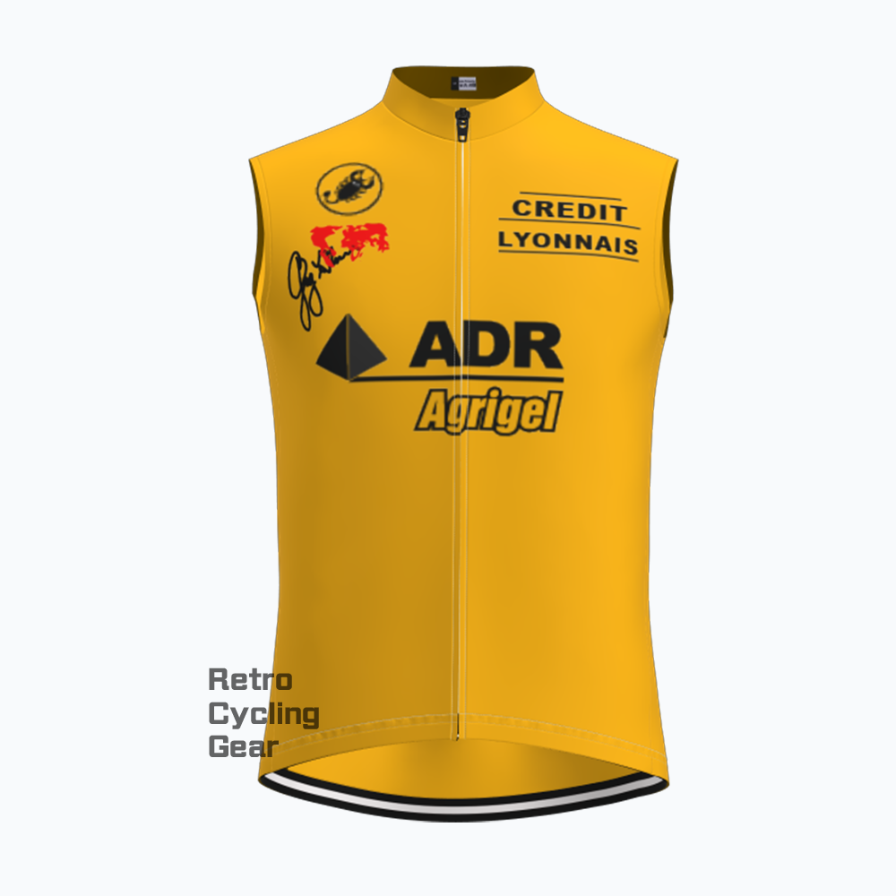 Yellow-ADR Retro Short Sleeve Cycling Kits