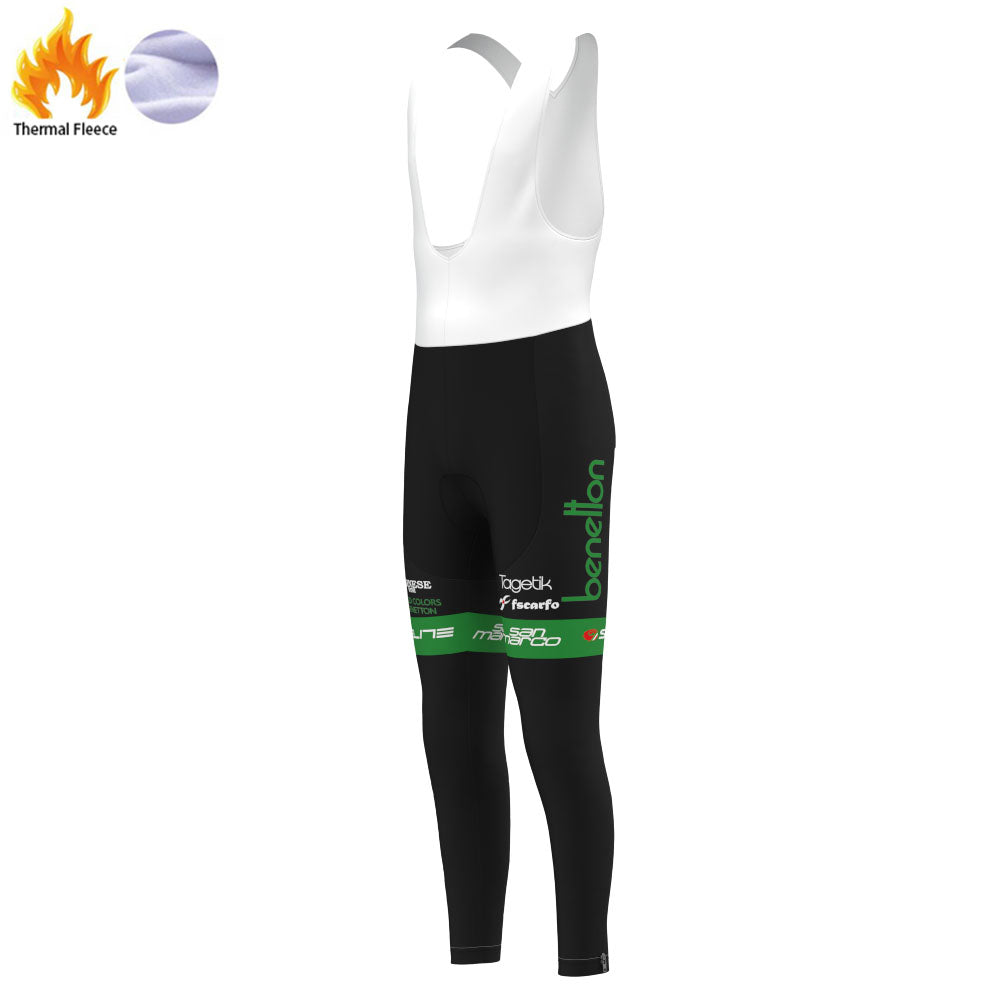 Benetton Bianchi Fleece Cycling Bib Pants