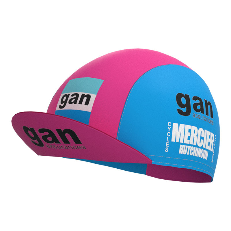 gan Blue-Pink Retro Long Sleeve Cycling Kit