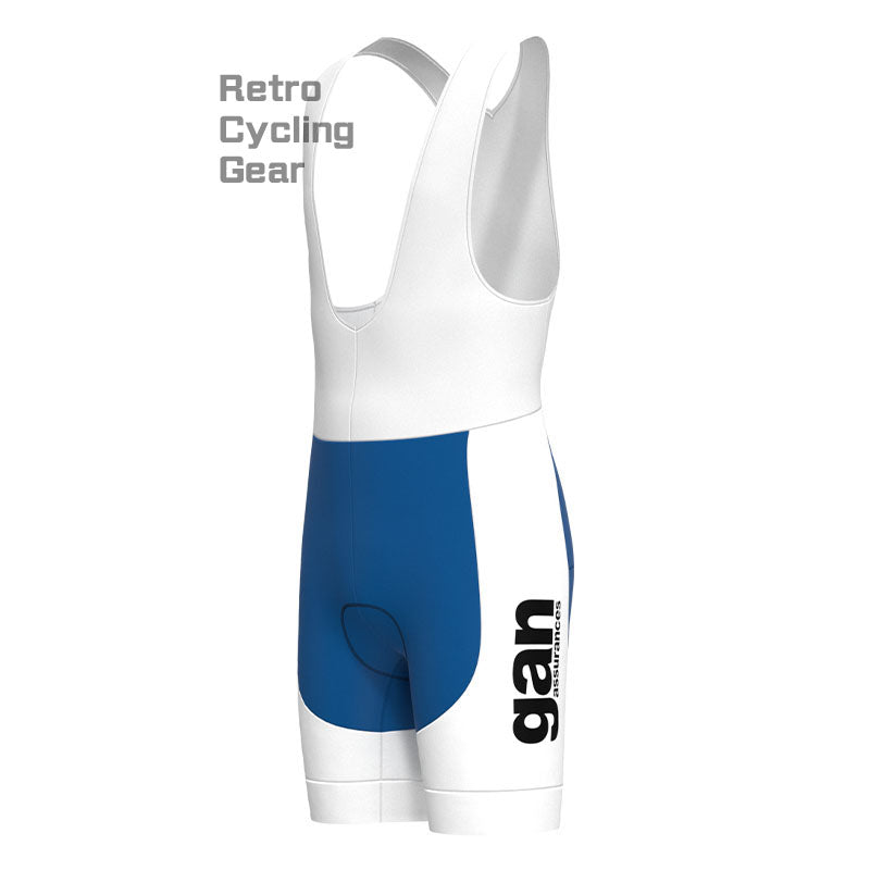 gan Blue Retro Long Sleeve Cycling Kit