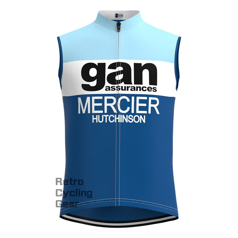 gan Blaues Retro-Langarm-Radsport-Set