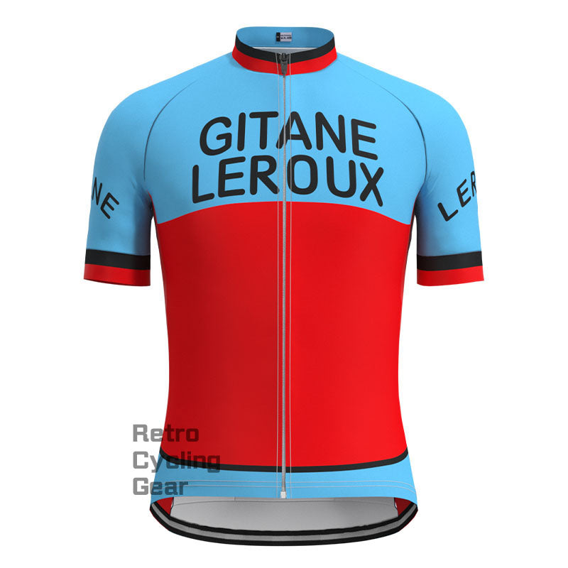 GITANE Blue-Red Retro Long Sleeve Cycling Kit