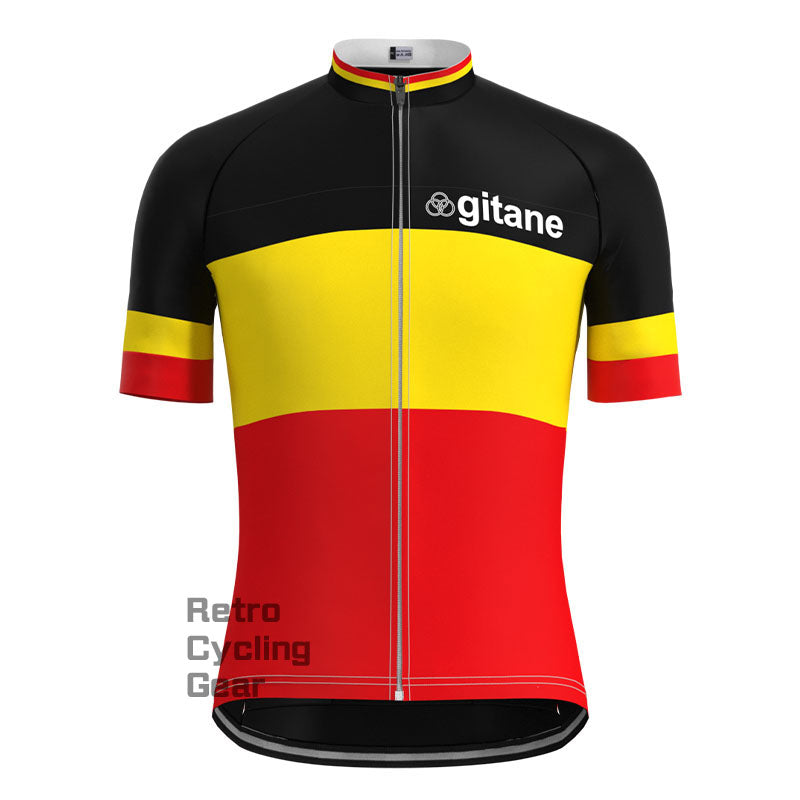 gitane Black-Red Retro Long Sleeve Cycling Kit