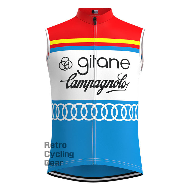 Gitane Rot Blau Retro Langarm-Radsport-Set