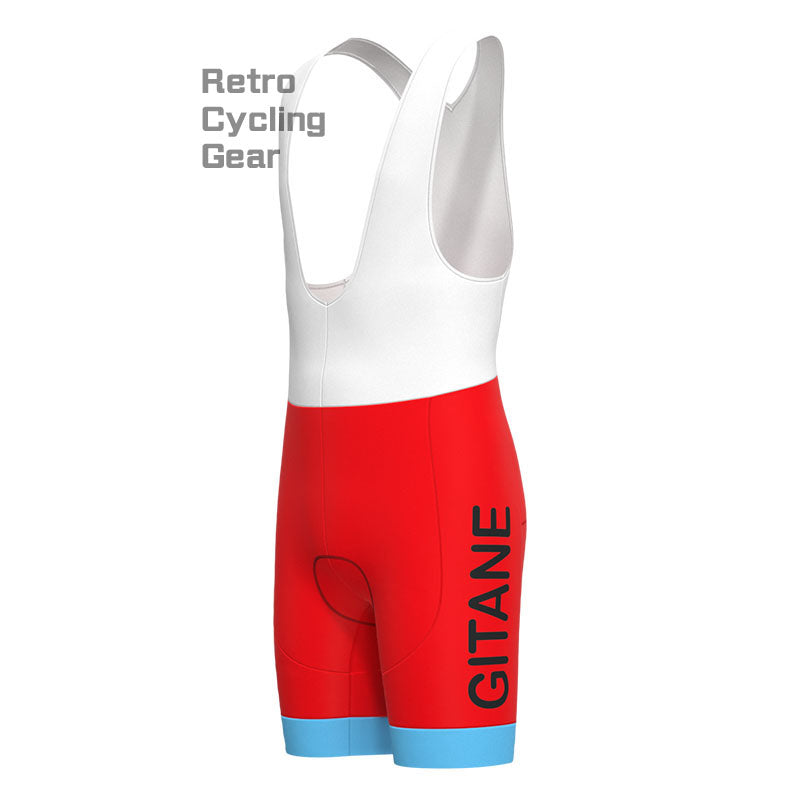 GITANE Blue-Red Retro Long Sleeve Cycling Kit