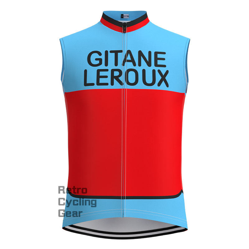 GITANE Blau-Rotes Retro-Langarm-Radsport-Set