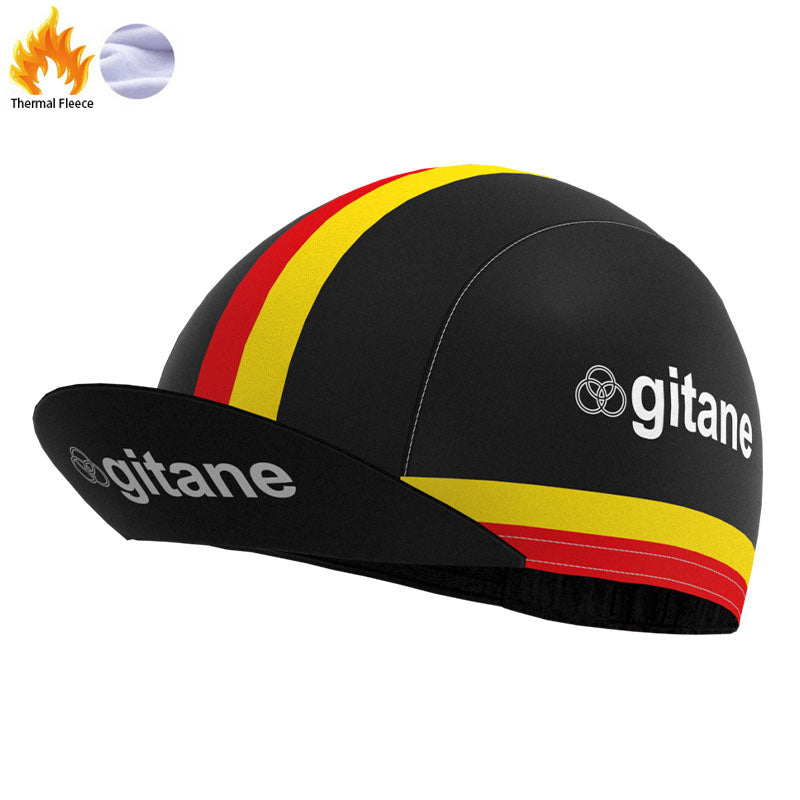 Gitane Schwarz-Rote Fleece-Retro-Radsport-Sets