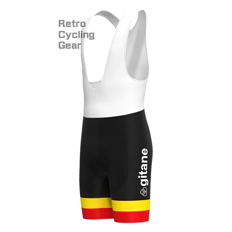 Gitane Schwarz-Rotes Retro-Langarm-Radsport-Set