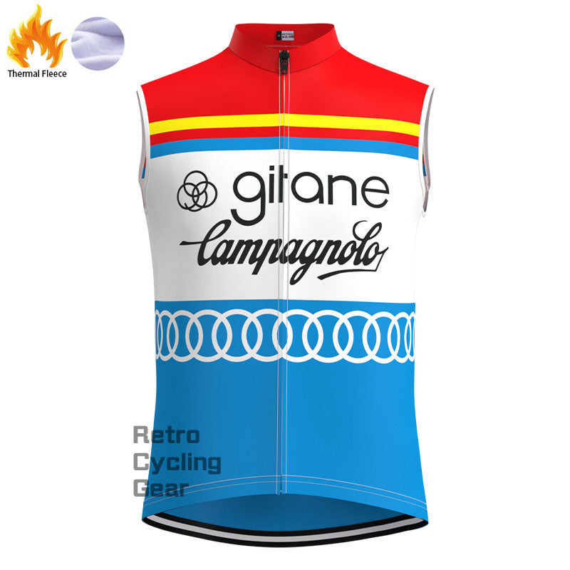 gitane Red Blue Fleece Retro Cycling Kits