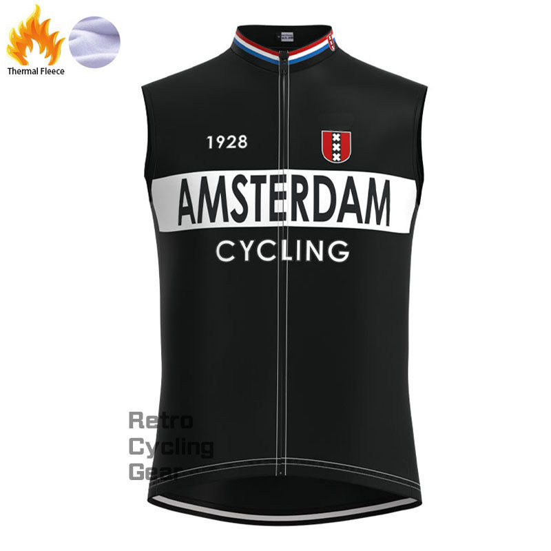 Amsterdam Black Fleece Retro Cycling Kits