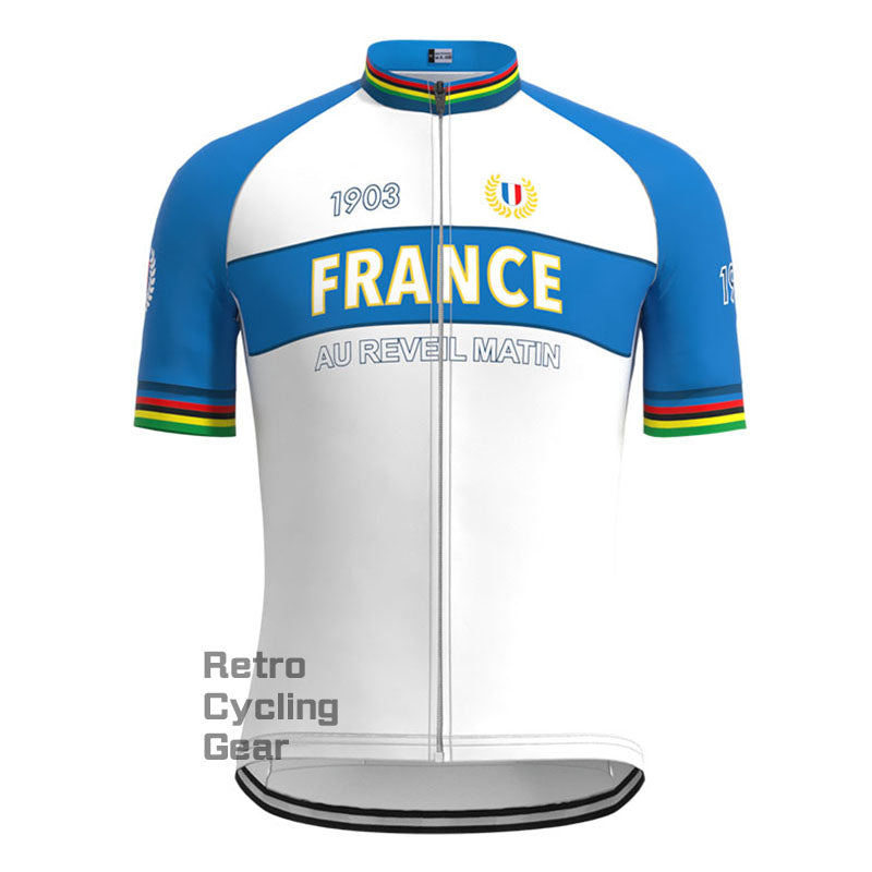 France Retro Long Sleeve Cycling Kit