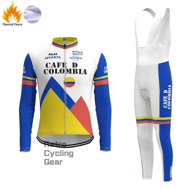 Cafe D Colombia Fleece Retro Cycling Kits