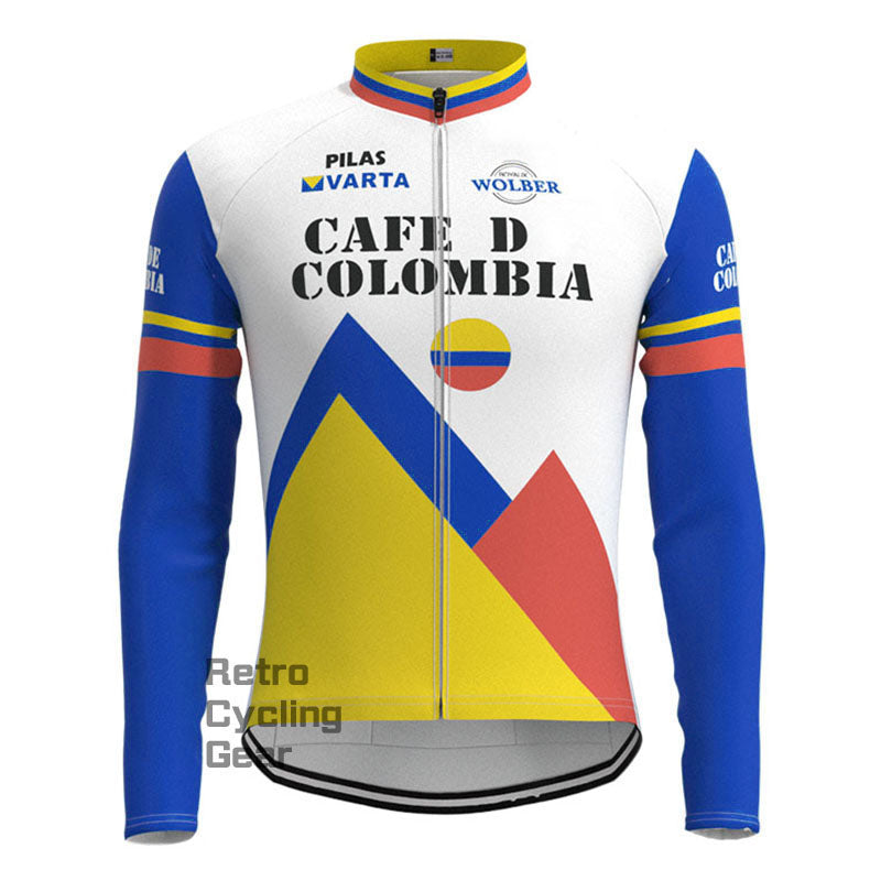 Cafe D Colombia Retro Long Sleeve Cycling Kit