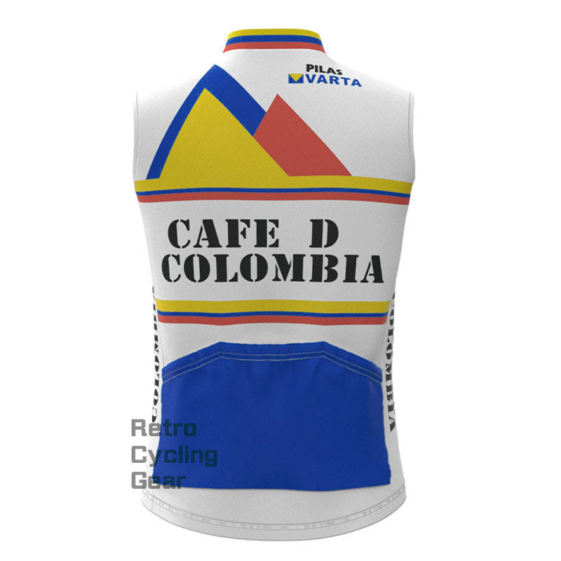 Cafe D Colombia Fleece Retro Cycling Vest