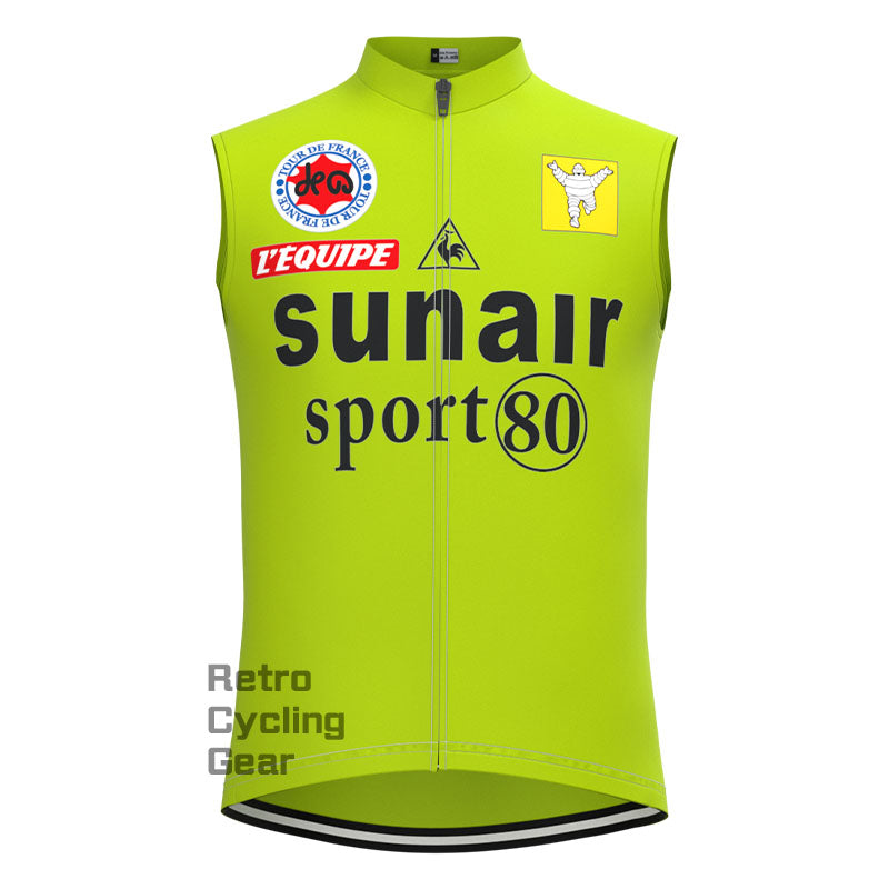 sunair Green Retro Long Sleeve Cycling Kit