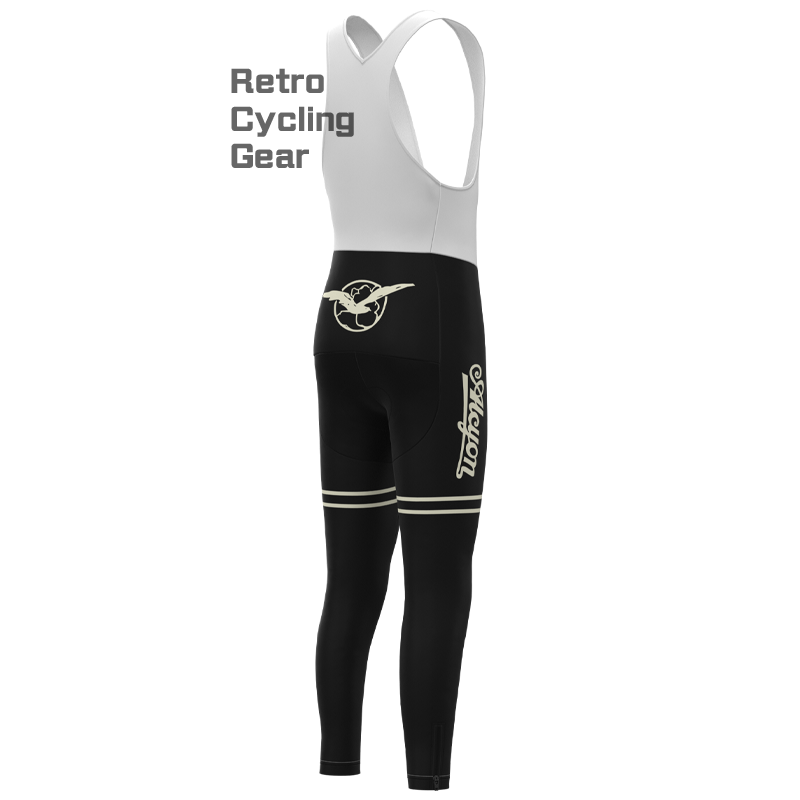 Schwarze Retro-Radhose von Paris Roubaix