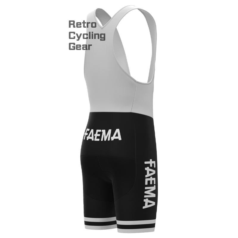 FAEMA Black Retro Cycling Shorts