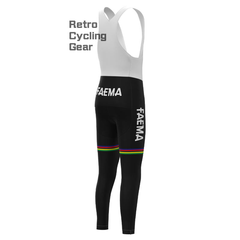 FAEMA White Fleece Retro Cycling Kits