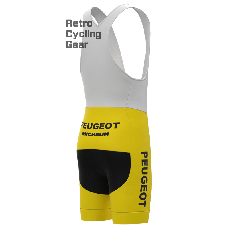 Peugeot Yellow 2 Retro Short Sleeve Cycling Kit