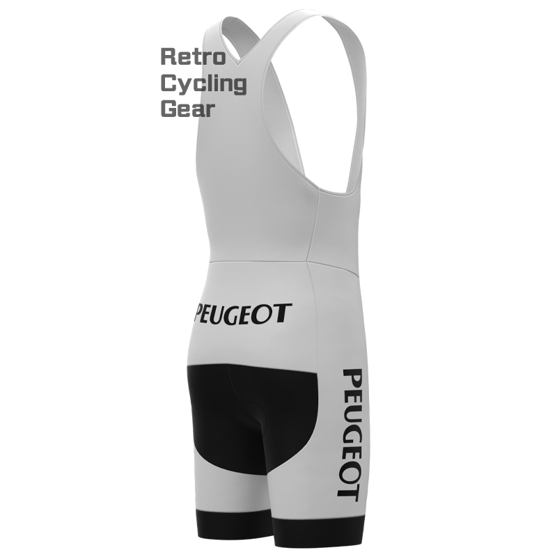 PEUGEOT White Retro Cycling Shorts