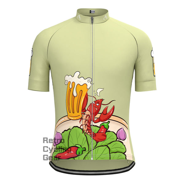 Food Lobster Short Sleeves Cycling Jersey