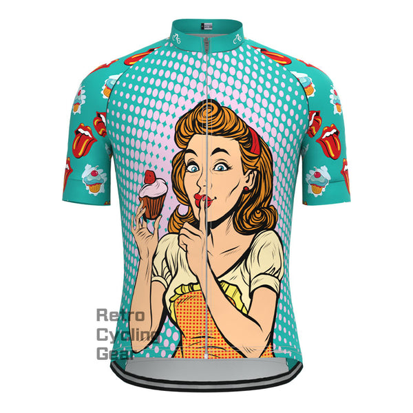 Housewife with cake Short Sleeves Cycling Jersey