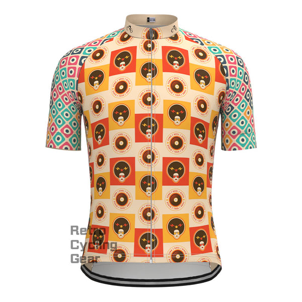 Retro Pop Style Short Sleeves Cycling Jersey