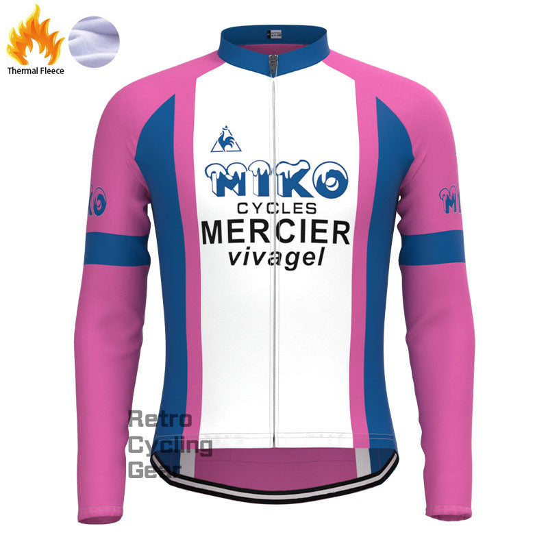 MIKO Purple Fleece Retro Cycling Kits