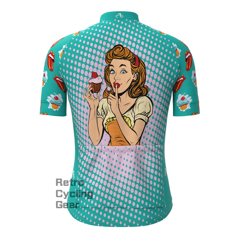 Housewife with cake Short Sleeves Cycling Jersey