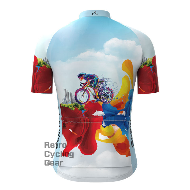 Colorful Ride Short Sleeves Cycling Jersey