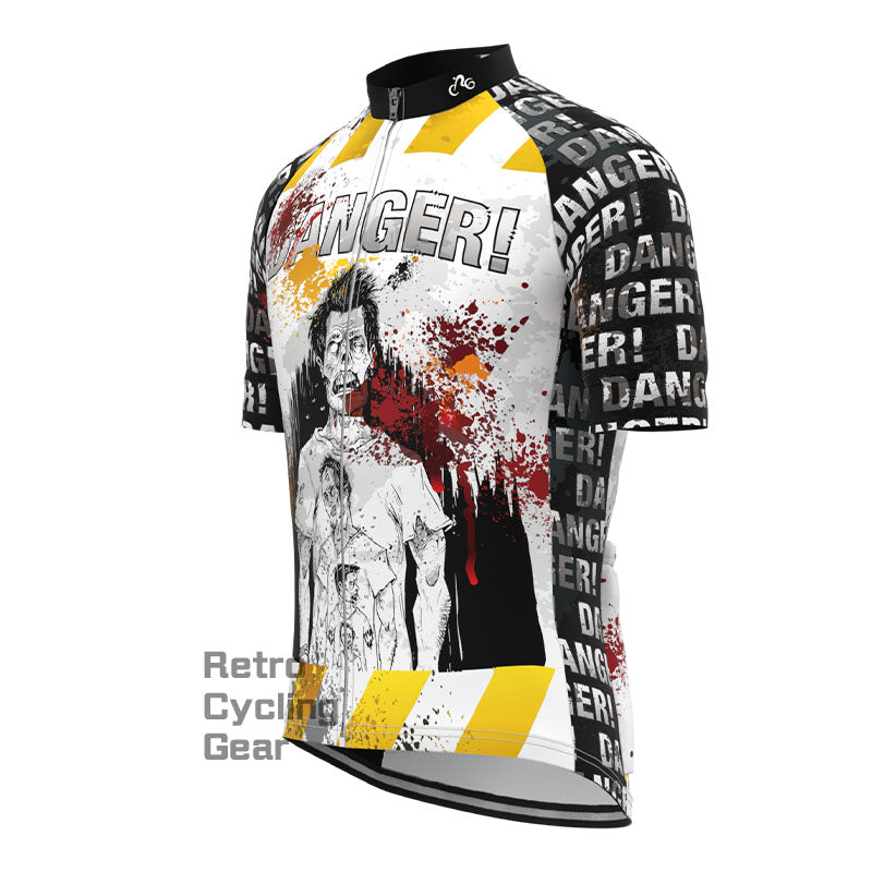 Zombie Danger Block Short Sleeves Cycling Jersey