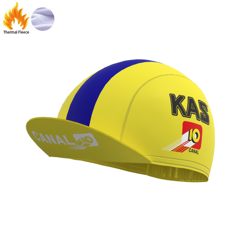 KAS Yellow Retro Cycling Cap