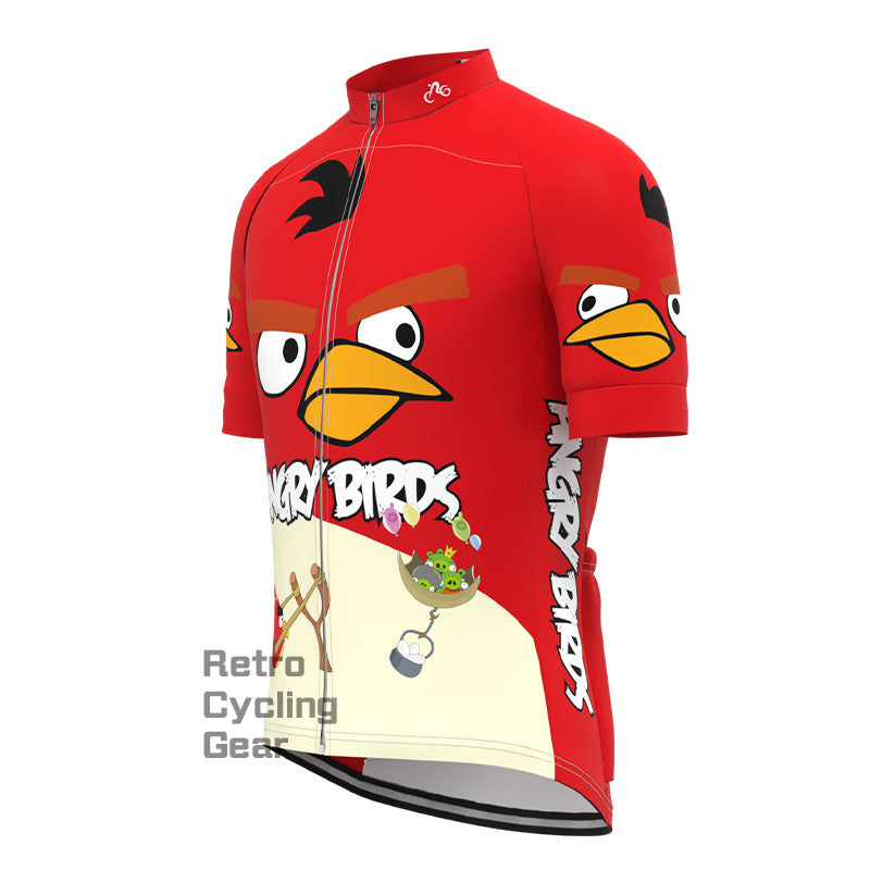 Angry Birds Red Short Sleeves Cycling Jersey