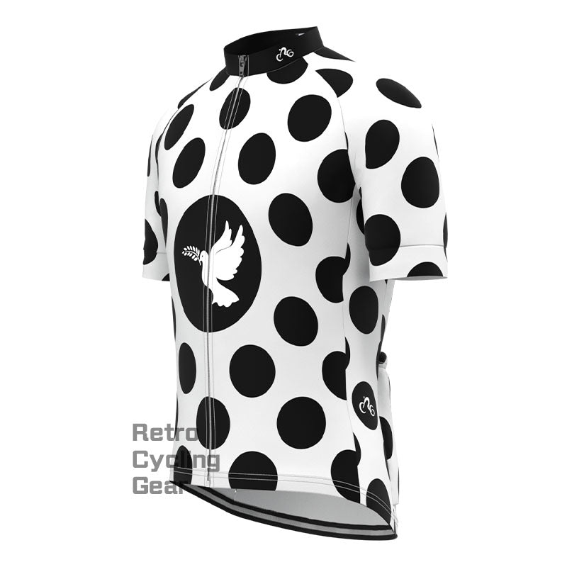 Dotted pigeon Short Sleeves Cycling Jersey