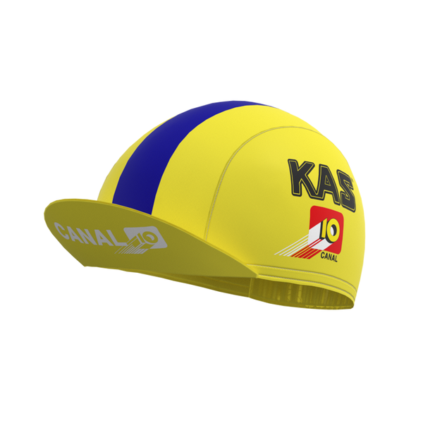 KAS Yellow Retro Cycling Cap