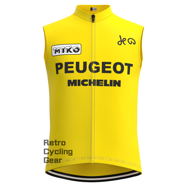 Peugeot Yellow 2 Retro Cycling Vest