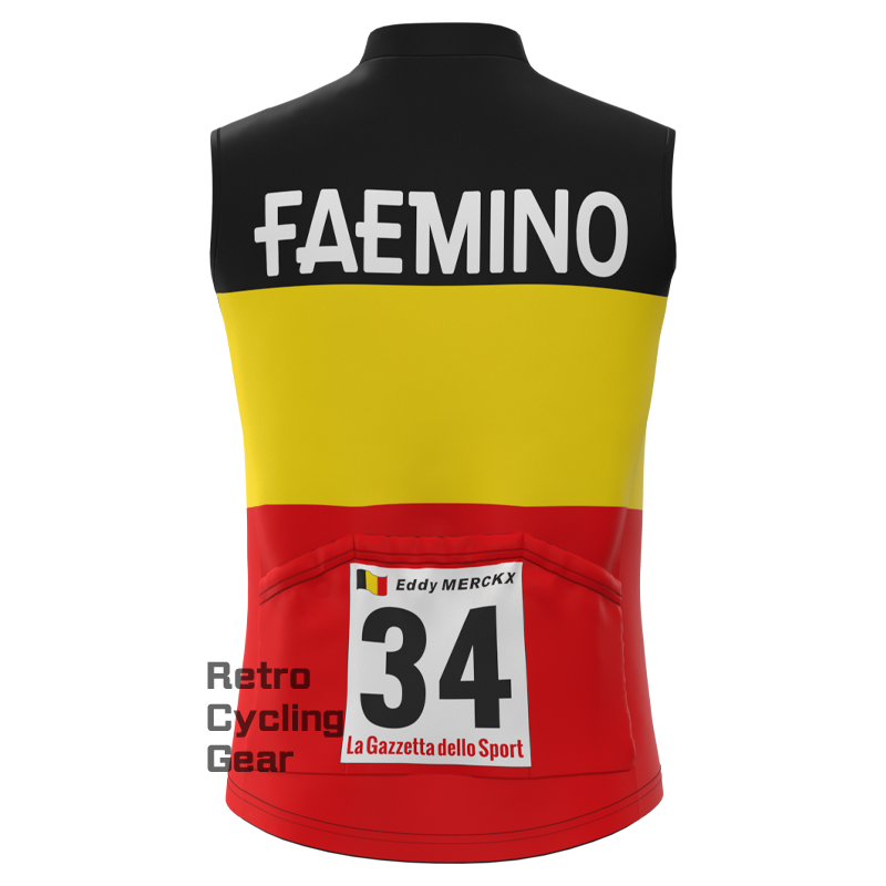 FAEMINO Fleece Retro Cycling Vest