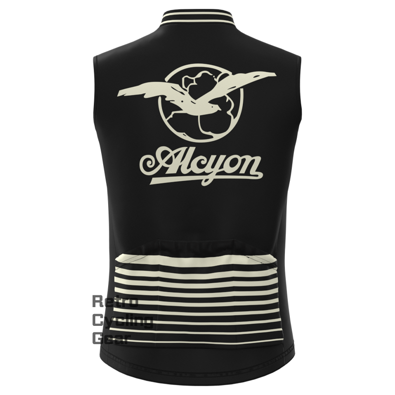 Paris Roubaix Black Retro Cycling Vest