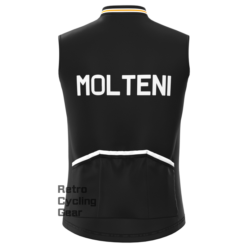 MOLTENI Black Fleece Retro Cycling Vest