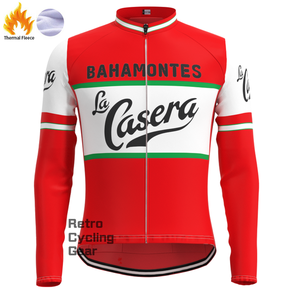 La Casera Fleece Retro-Langarmtrikots